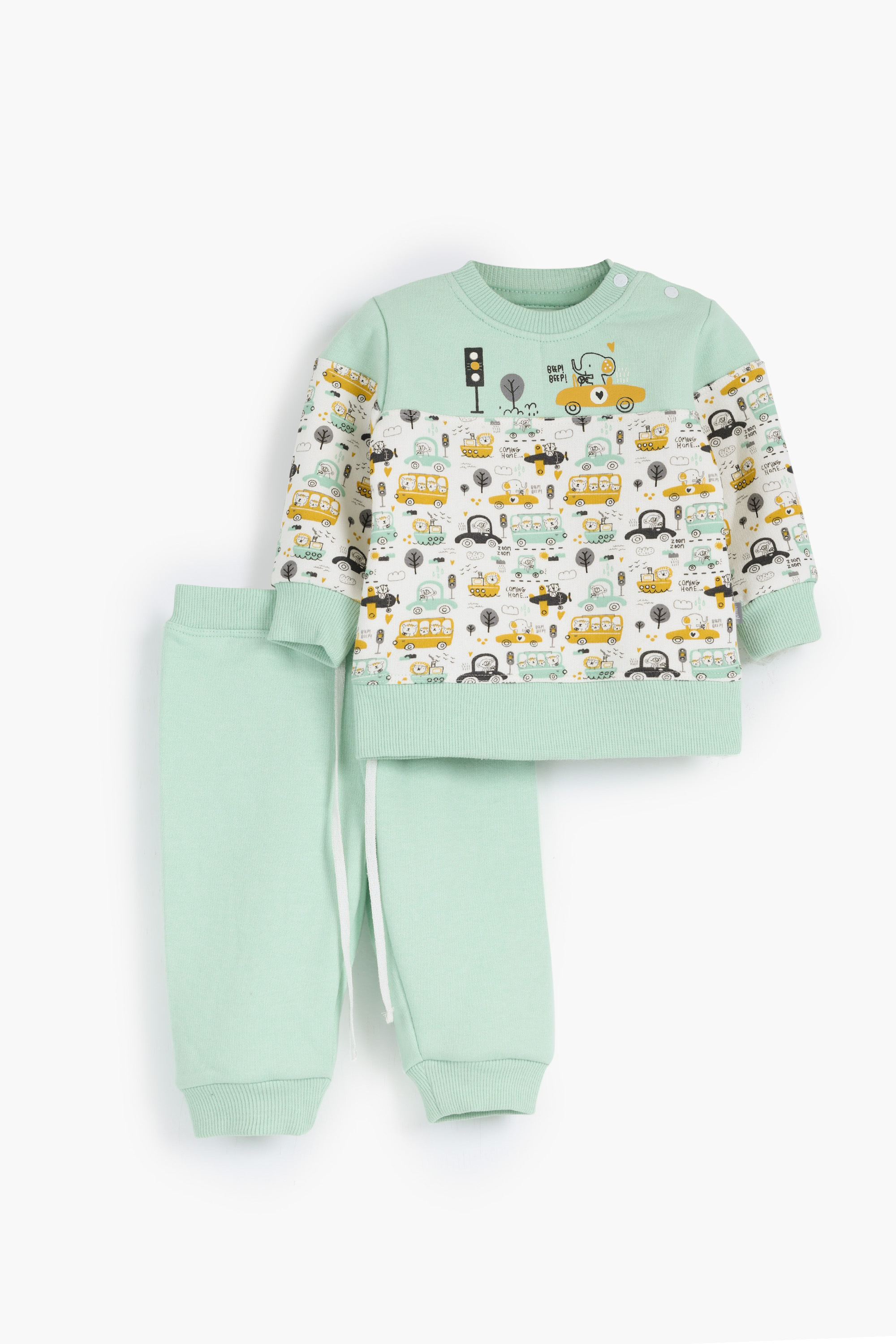 Round Printed Pajamas Set