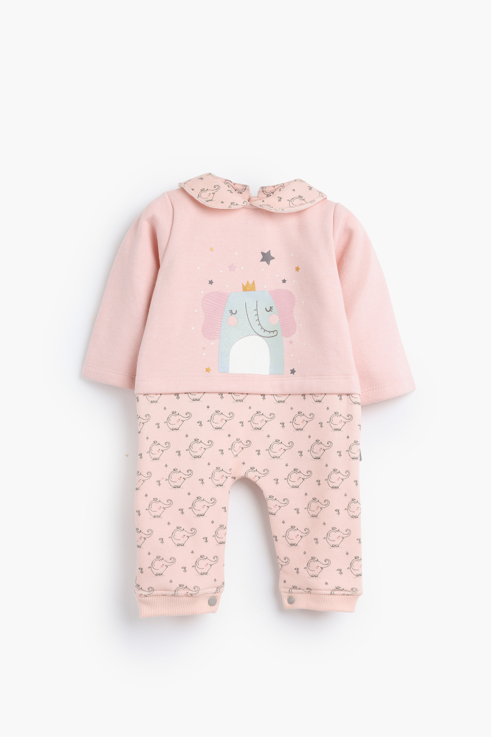 Rouned Printed Romper