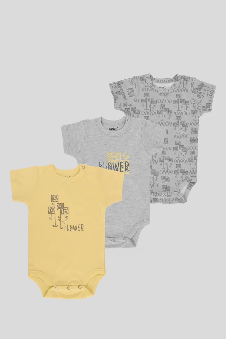 Printed Bodysuit Pack Of 3