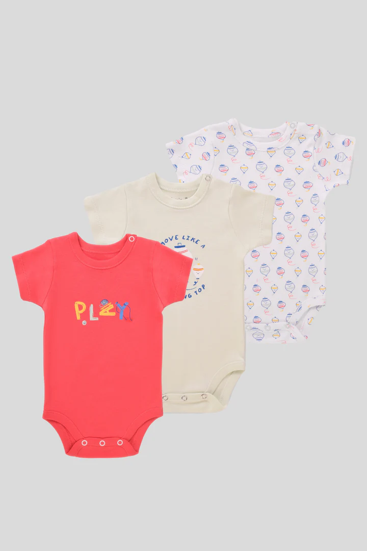Printed Bodysuit Pack Of 3