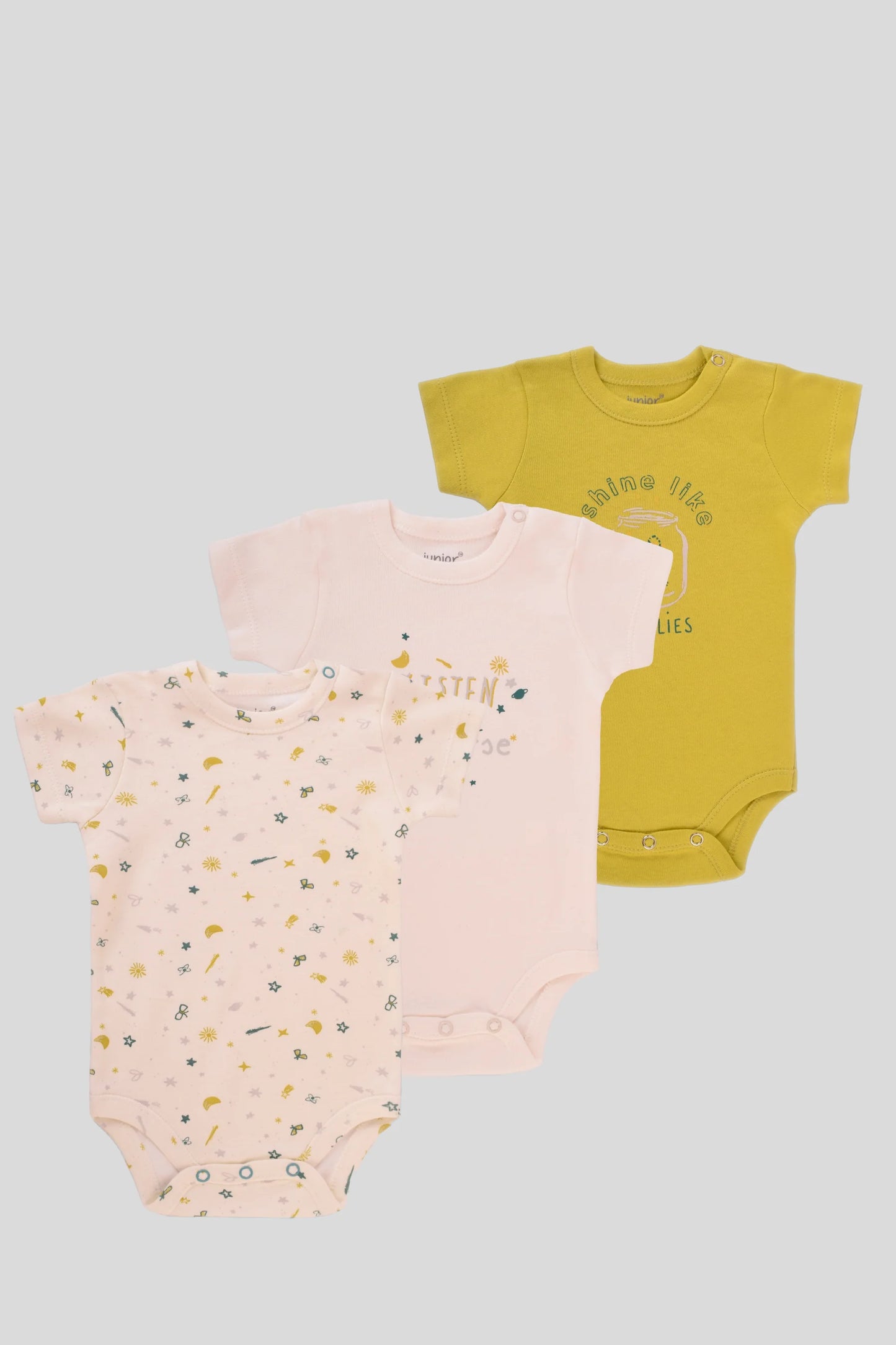 Printed Bodysuit Pack Of 3