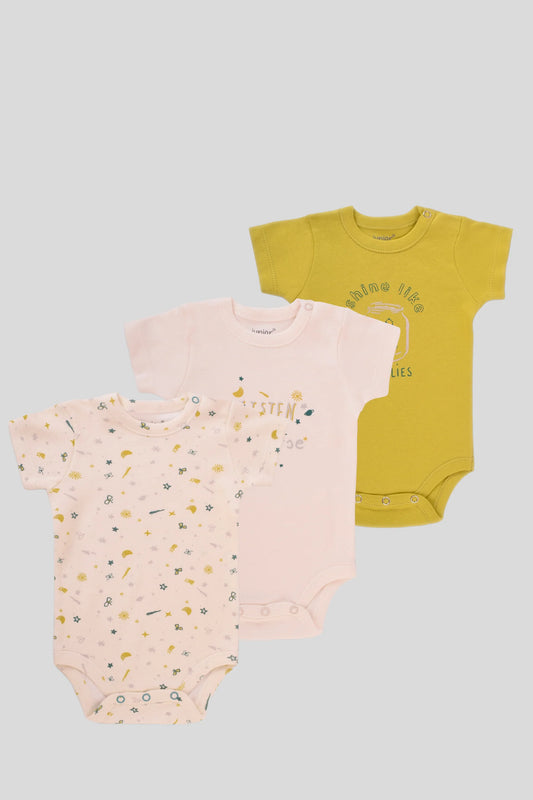 Printed Bodysuit Pack Of 3