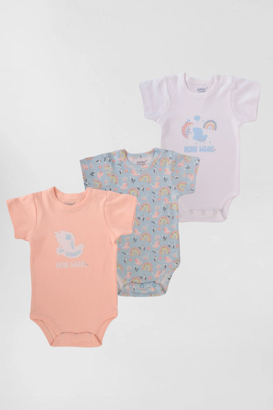 Printed Bodysuit Pack Of 3