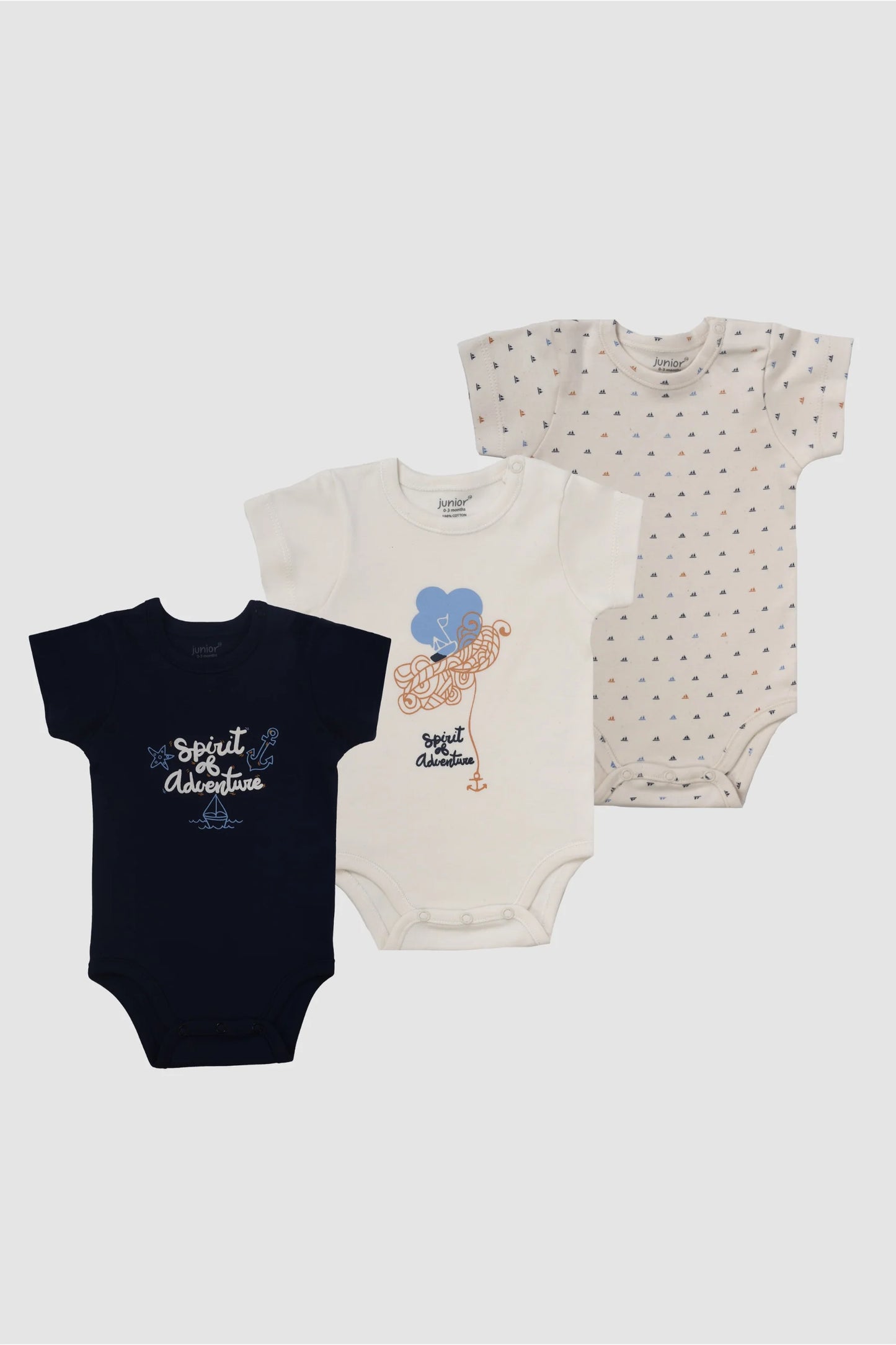 Printed Bodysuit Pack Of 3
