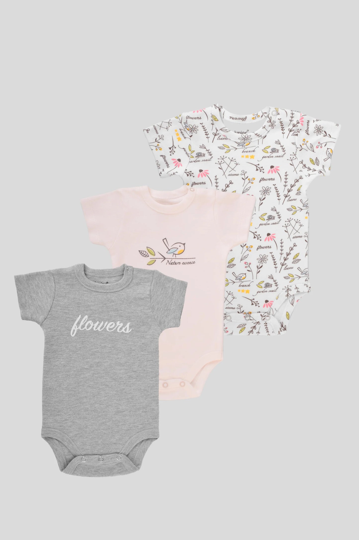 Printed Bodysuit Pack Of 3