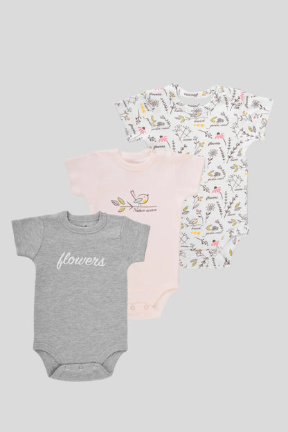 Printed Bodysuit Pack Of 3