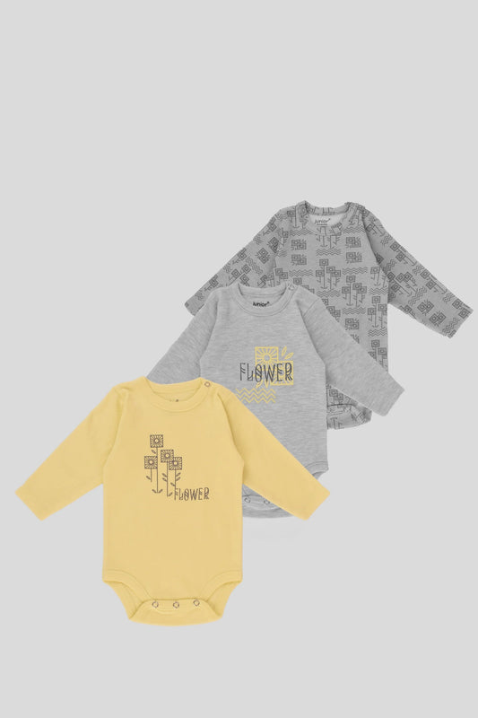 Printed Bodysuit Pack Of 3