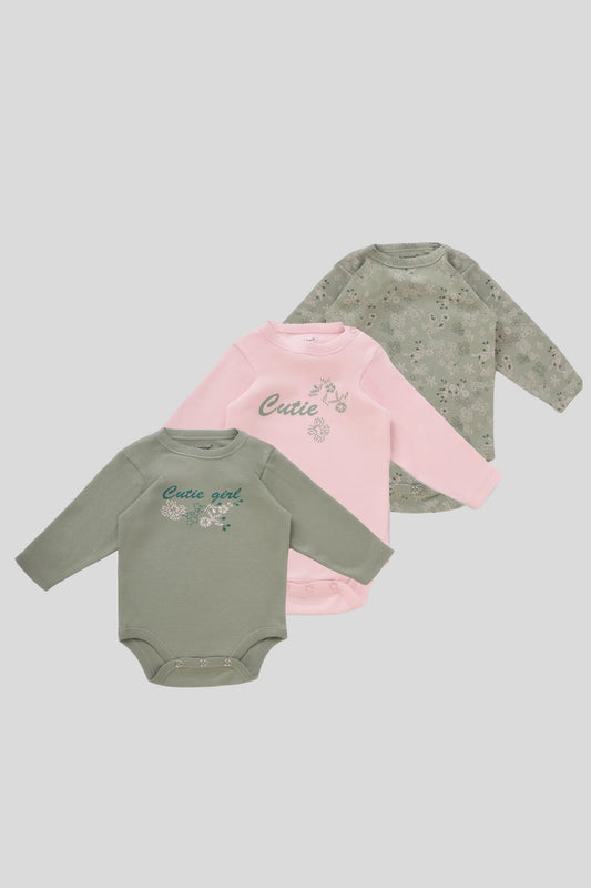 Printed Bodysuit Pack Of 3