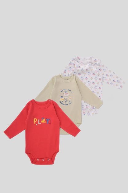 Printed Bodysuit Pack Of 3