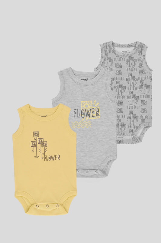 Printed Bodysuit Pack Of 3