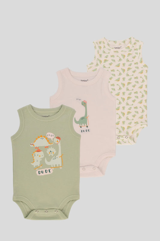 Printed Bodysuit Pack Of 3